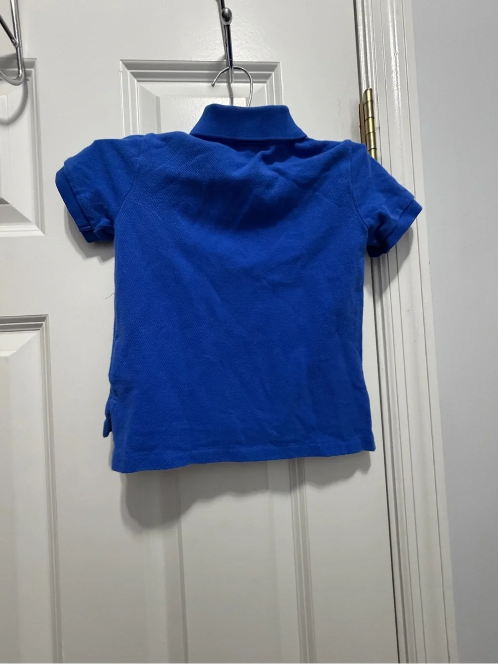 Ralph Lauren Kids Polo Shirt in Bright Blue with Red Logo size 24 months